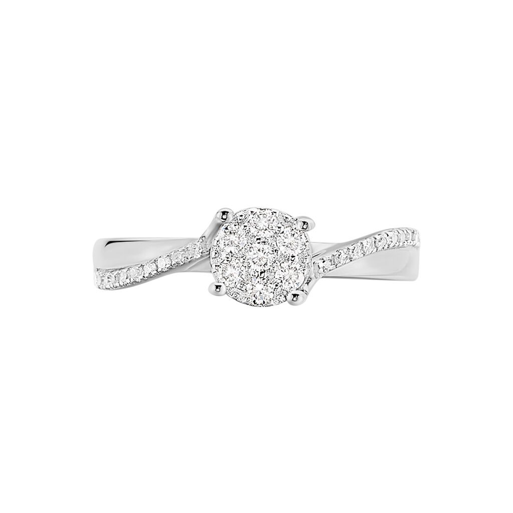 Bague Hebe Or Blanc Diamant - Bagues avec pierre Femme | Histoire d&rsquo;Or