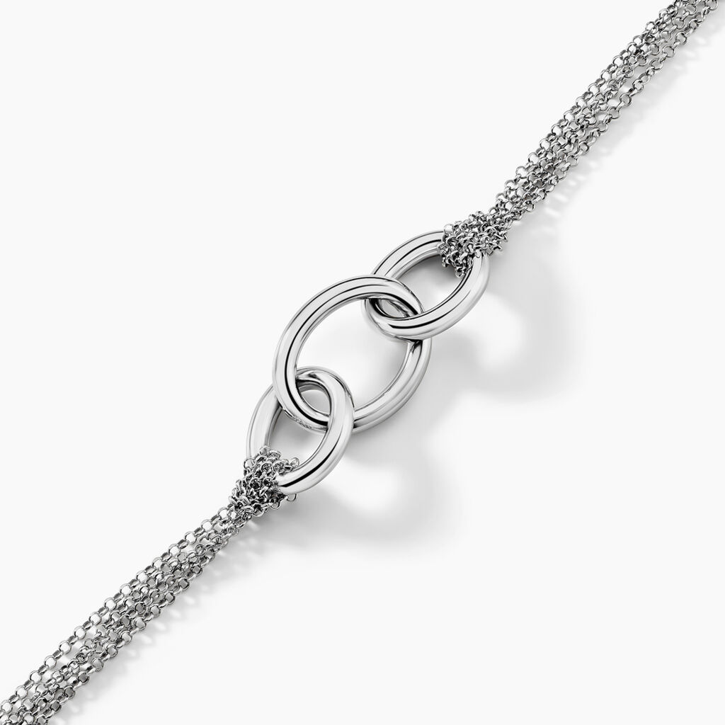 Bracelet Abassia Argent Blanc - Bracelets Femme | Histoire d&rsquo;Or