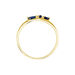 Bague Or Jaune Carl Saphirs Diamants - Bagues solitaires Femme | Histoire d’Or