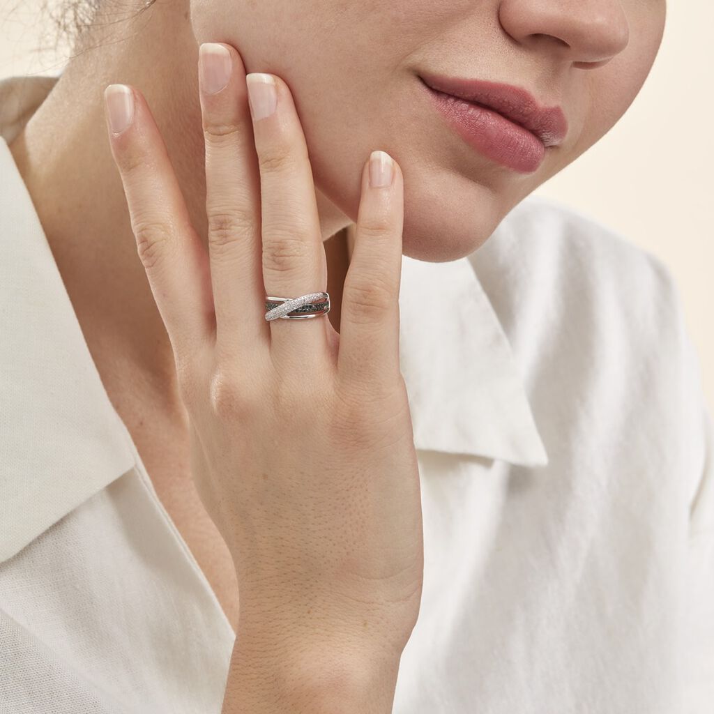Bague Aina Or Blanc Diamant - Bagues avec pierre Femme | Histoire d’Or