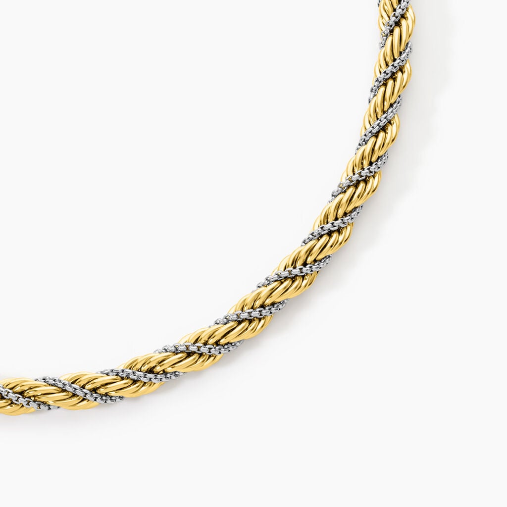 Chaine Baya Acier Bicolore - Chaines Femme | Histoire d&rsquo;Or
