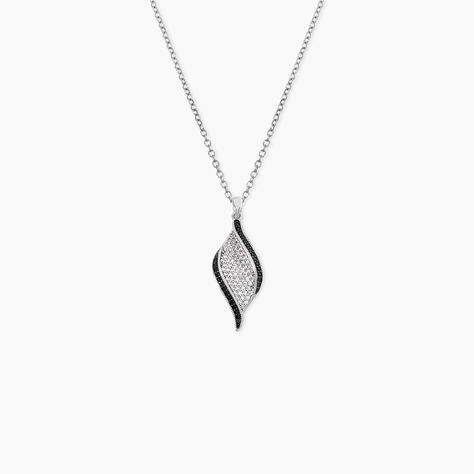 Collier Averill Argent Blanc Oxyde De Zirconium - Colliers fantaisie Femme | Histoire d&rsquo;Or