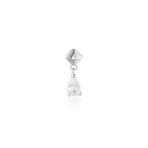 Boucle D'oreille Puce Unitaire Deorsa Argent Blanc Oxyde De Zirconium - Boucles d'oreilles fantaisie Femme | Histoire d’Or