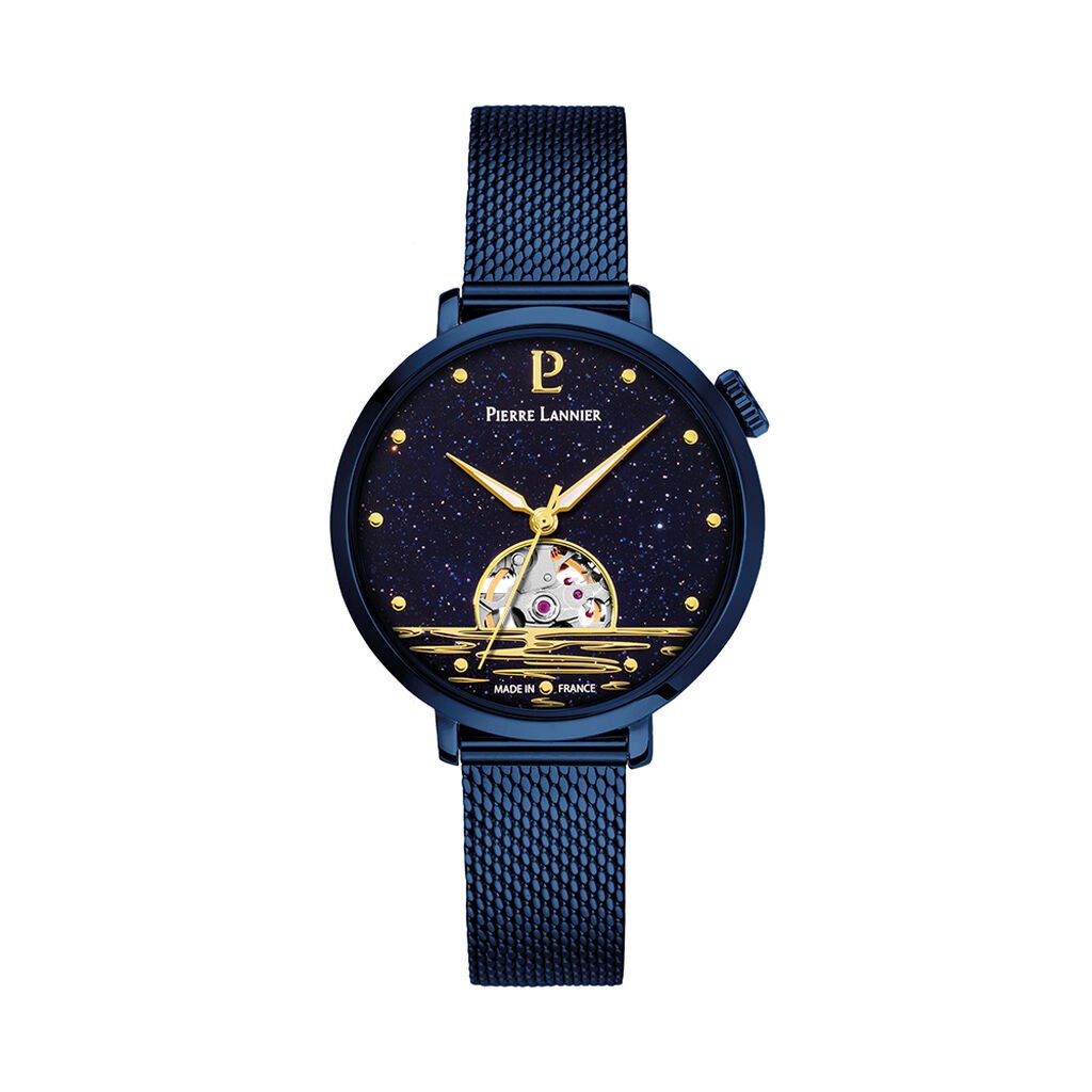 Montre Pierre Lannier Australe Bleu - Montres Femme | Histoire d&rsquo;Or