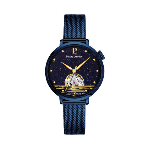 Montre Pierre Lannier Australe Bleu - Montres Femme | Histoire d&rsquo;Or