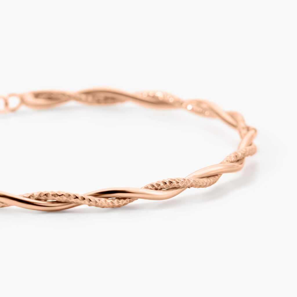 Bracelet Abie Torsade Argent Rose - Bracelets Femme | Histoire d&rsquo;Or
