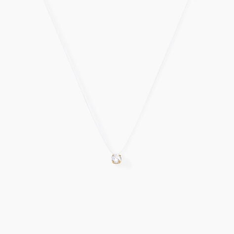 Collier Or Jaune Maiorga Oxyde De Zirconium - Colliers Femme | Histoire d&rsquo;Or