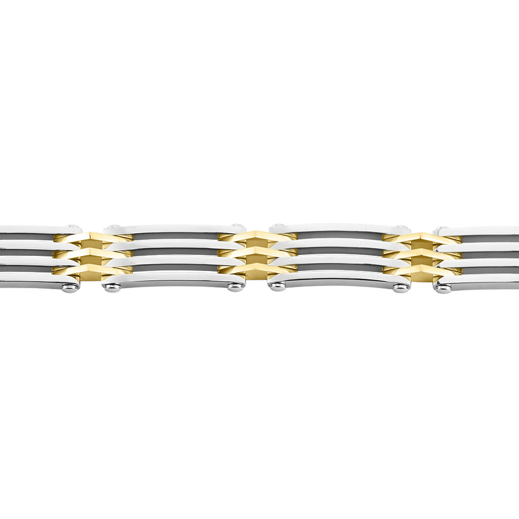 Bracelet Jourdan Rio Acier Bicolore - Bracelets Homme | Histoire d’Or