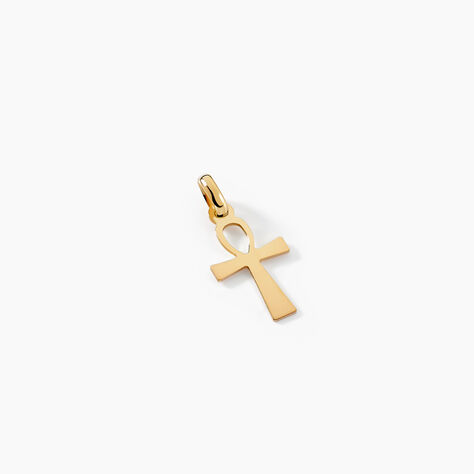 Pendentif Basilissa Croix De Vie Or Jaune - Pendentifs Baptême Famille | Histoire d’Or