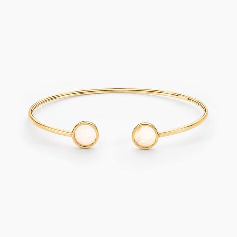 Bracelet Jonc Lucky Gems Or Jaune Nacre - Bracelets joncs Femme | Histoire d&rsquo;Or