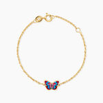 Bracelet Sulivia Papillon Argent Dor&eacute; A L'Or 750/1000 - Bijoux sans pierre Enfant | Histoire d&rsquo;Or