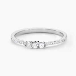 Bague Or Blanc Sabine Diamants - Bagues solitaires Femme | Histoire d’Or
