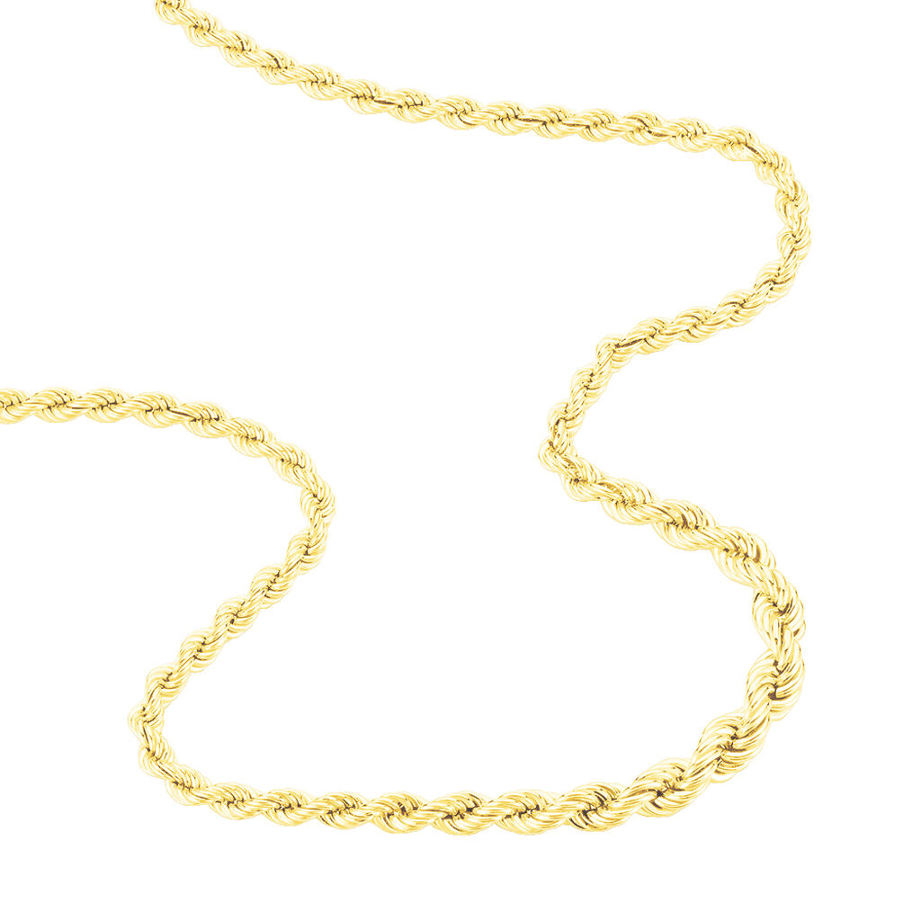 Chaines Or Corde Sans pierre Jaune 375/1000 45cm - B3CFJW006UE • Histoire d' Or