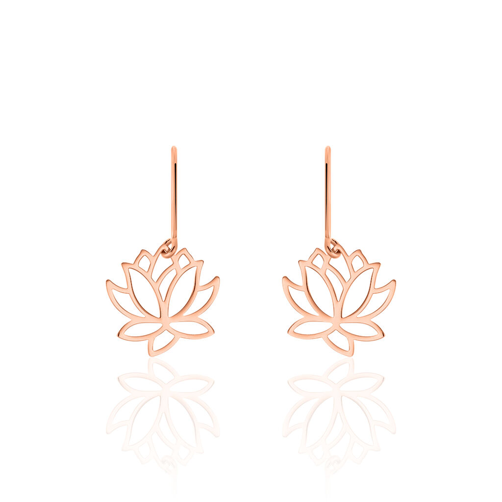 Boucles D'oreilles Pendantes Rosita Argent Rose - Boucles d'oreilles fantaisie Femme | Histoire d’Or
