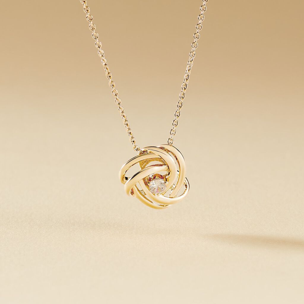 Collier Iwaki Plaqué Or Jaune Oxyde De Zirconium - Colliers fantaisie Femme | Histoire d’Or