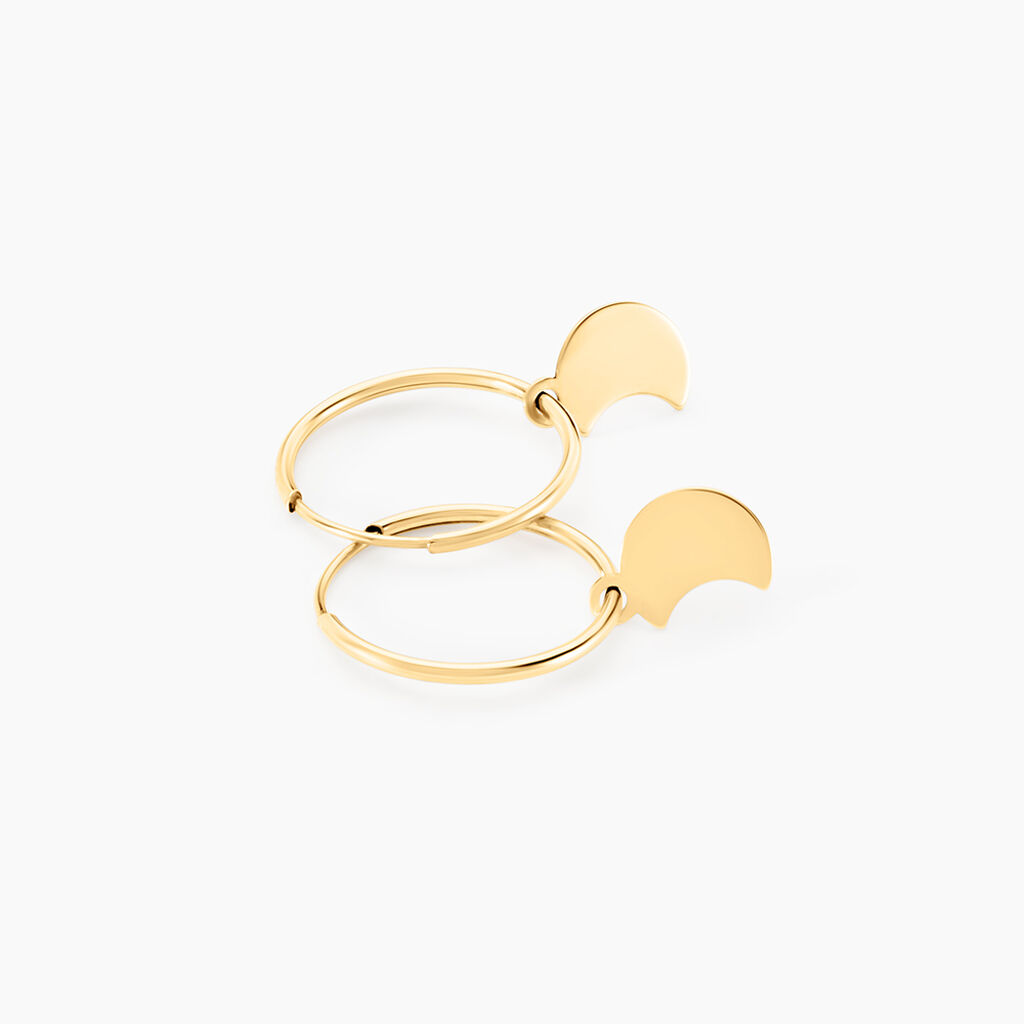 Cr&eacute;oles Belita Or Jaune - Boucles d'oreilles cr&eacute;oles Femme | Histoire d&rsquo;Or