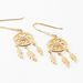 Boucles D'oreilles Plaqué Or Jaune Attrape Rêves Turquoises - Boucles d'oreilles fantaisie Femme | Histoire d’Or
