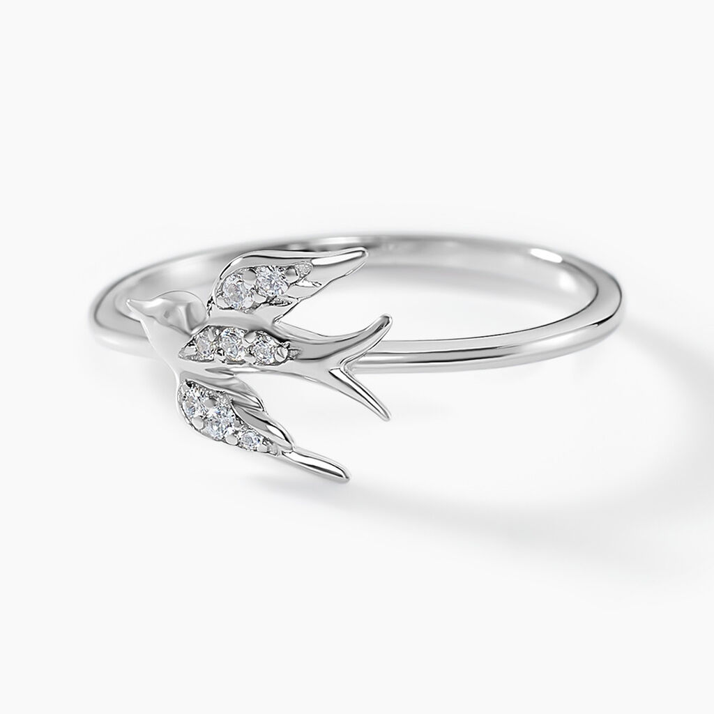 Bague Marilla Argent Blanc Oxyde De Zirconium - Bagues avec pierre Femme | Histoire d’Or