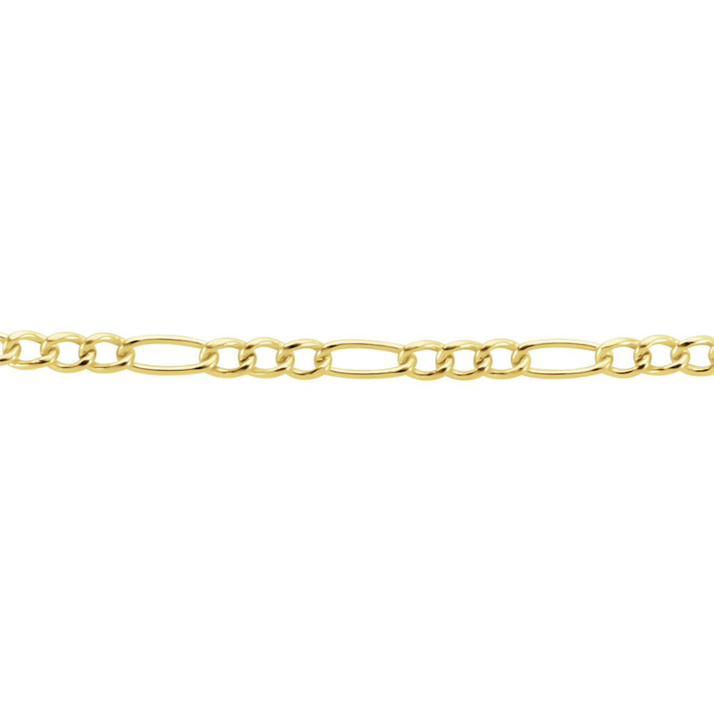 Bracelet Esma Maille Alternee 1/3 Or Jaune - Bracelets Communion Enfant | Histoire d’Or