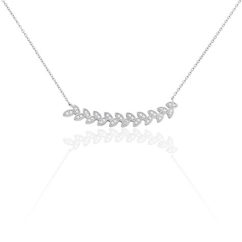 Collier Argent Eugenien Oxydes De Zirconium - Colliers fantaisie Femme | Histoire d’Or