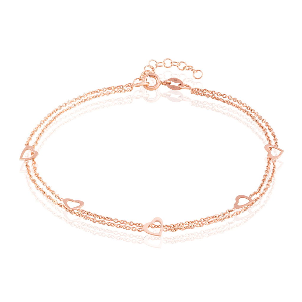 chaã®ne de cheville daria argent rose