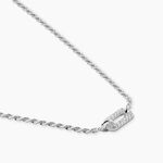Collier Lucienne Argent Blanc - Colliers Femme | Histoire d&rsquo;Or