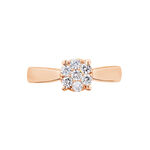 Bague Solitaire Collection Grace Or Rose Diamant - Bagues solitaires Femme | Histoire d&rsquo;Or