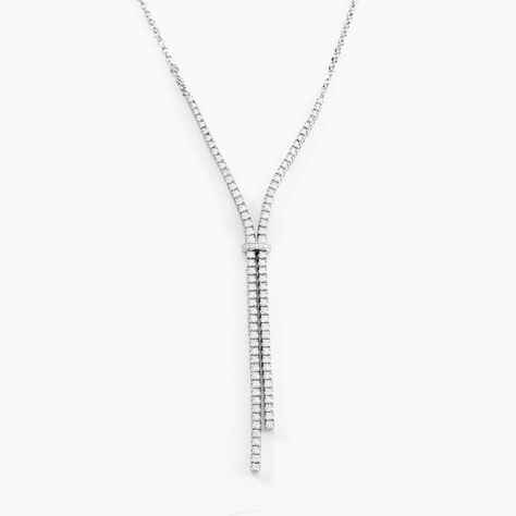 Collier Moscou Or Blanc Diamant - Colliers Femme | Histoire d’Or