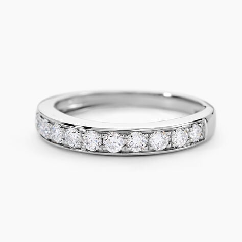 Alliance Rhea Ld Platine Blanc Diamant Synthétique - Alliances Femme | Histoire d’Or