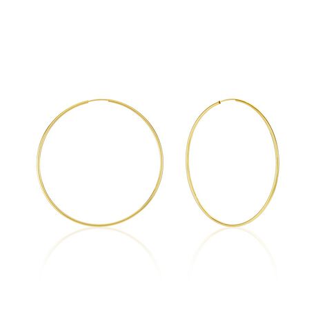 Cr&eacute;oles Dominae Flexible Or Jaune - Boucles d'oreilles cr&eacute;oles Femme | Histoire d&rsquo;Or