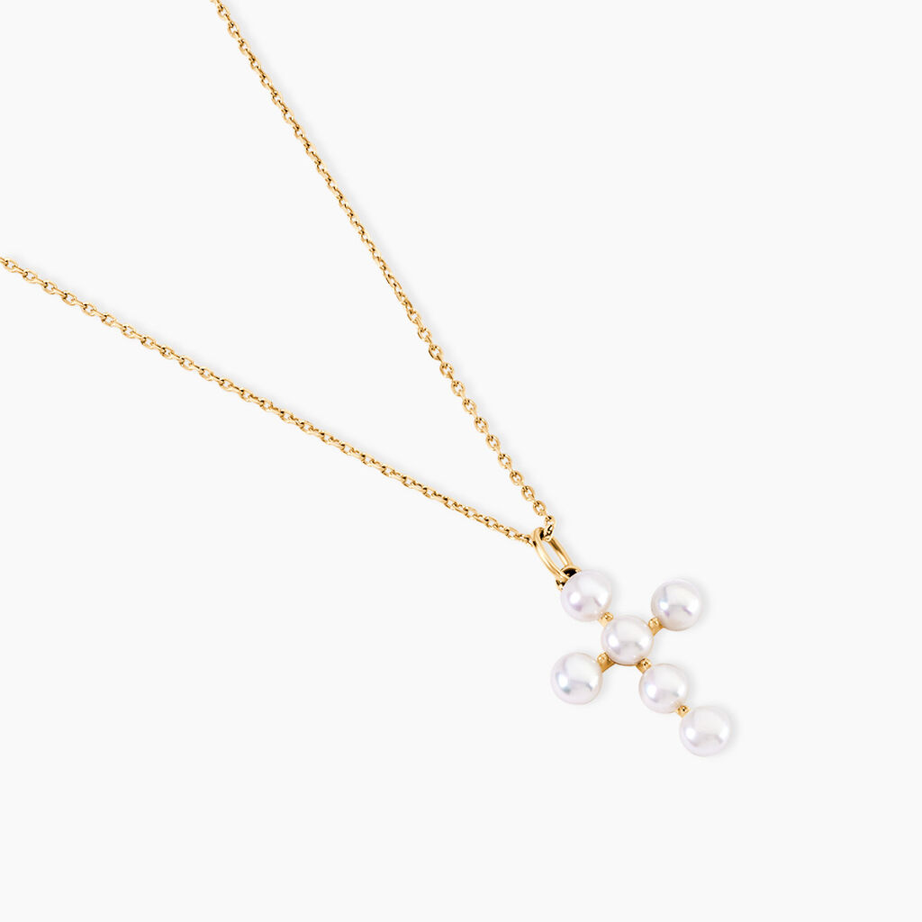 Pendentif Pacomette Or Jaune Perle De Culture - Pendentifs Communion Femme | Histoire d&rsquo;Or