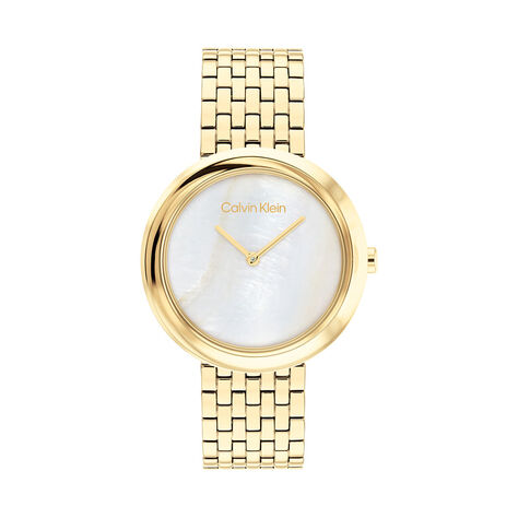 Montre Calvin Klein Twisted Bezel Blanc - Montres Femme | Histoire d&rsquo;Or