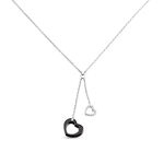 Collier Anissa Argent Blanc C&eacute;ramique Et Oxyde De Zirconium - Colliers fantaisie Femme | Histoire d&rsquo;Or