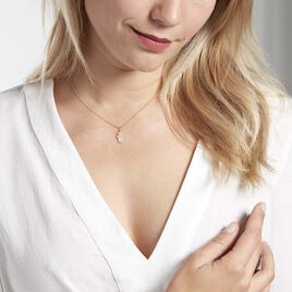 Pendentif Fatima Or Jaune Oxyde De Zirconium - Pendentifs Coeur Femme | Histoire d’Or