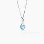 Collier Clothilde Or Blanc Topaze Et Oxyde De Zirconium - F&ecirc;te des m&egrave;res Femme | Histoire d&rsquo;Or