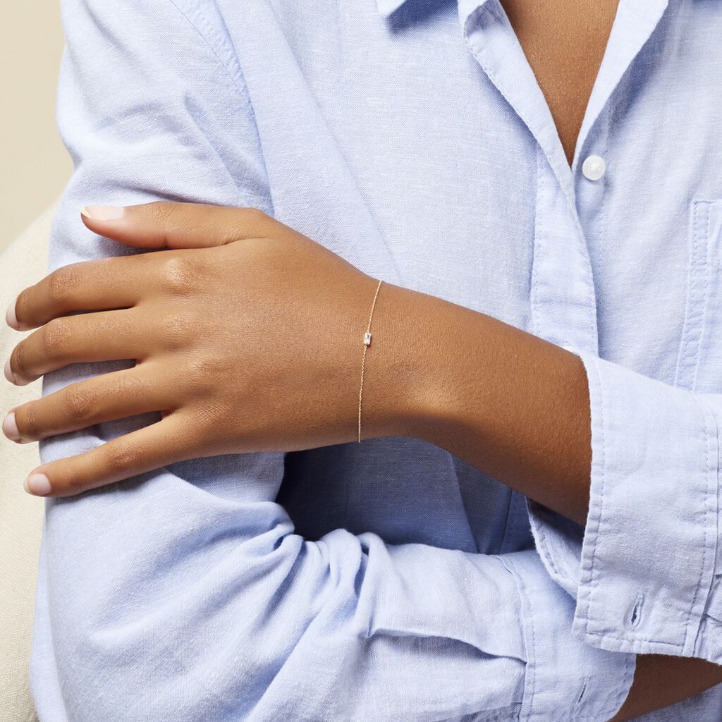 Bracelet Lawry Or Jaune Oxyde De Zirconium - Bracelets Femme | Histoire d’Or