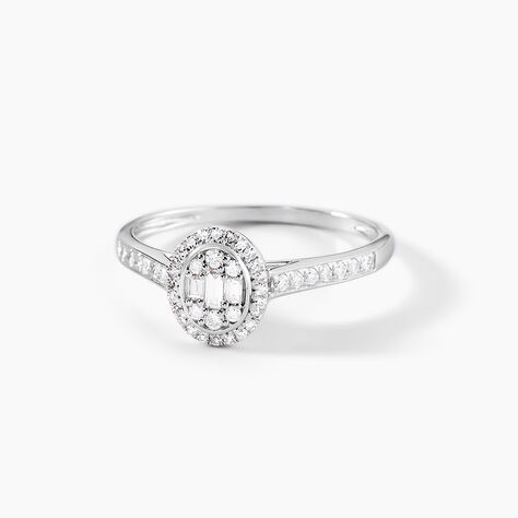 Bague Collection 1986 Or Blanc Diamant - Bagues solitaires Femme | Histoire d’Or