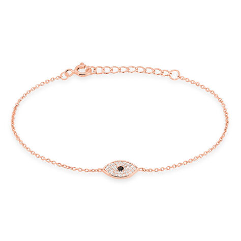 Bracelet Eldia Argent Rose Oxyde De Zirconium Diamant - Bracelets Femme | Histoire d’Or