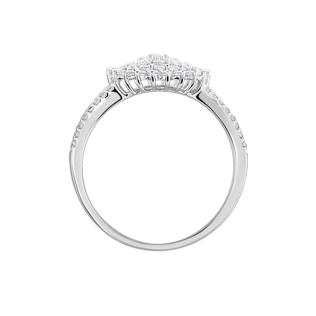 Bague Or Blanc Mirel Oxyde - Bagues avec pierre Femme | Histoire d’Or
