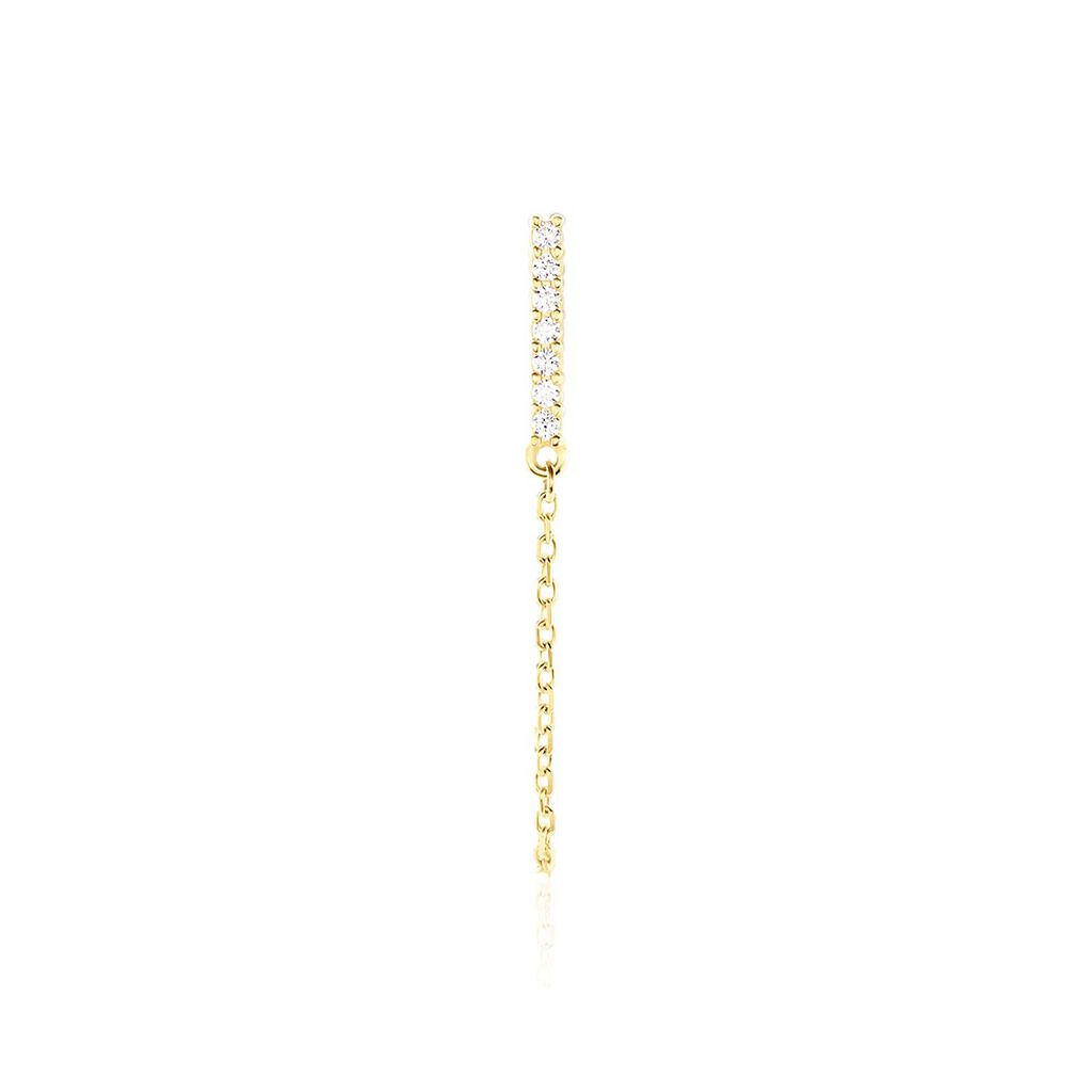 Boucle D'oreille Unitaire Barbra Or Jaune Oxyde De Zirconium - Ear cuffs Femme | Histoire d’Or