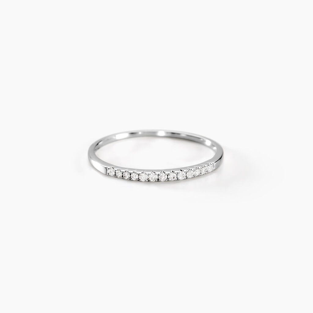 Alliance Pristina Or Blanc Diamant - Alliances Femme | Histoire d’Or