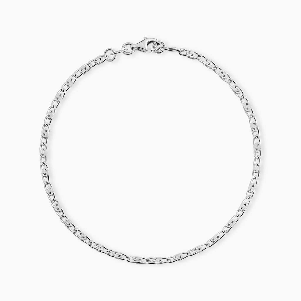 Bracelet Walid Argent Blanc - Bracelets cha&icirc;ne Homme | Histoire d&rsquo;Or