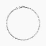 Bracelet Walid Argent Blanc - Bracelets cha&icirc;ne Homme | Histoire d&rsquo;Or