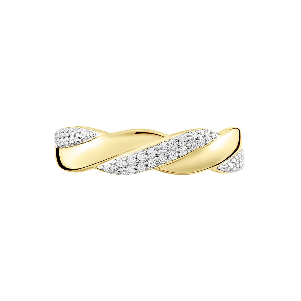 Bague Admète Or Jaune Diamant - Bagues avec pierre Femme | Histoire d’Or