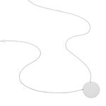 Collier Pastille Gravable Or Blanc - Colliers Naissance Femme | Histoire d&rsquo;Or