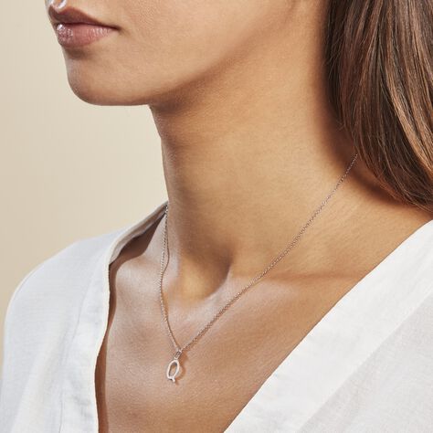 Pendentif Ionia Lettre Or Blanc - Pendentifs Famille | Histoire d’Or