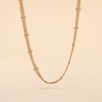 Collier Naria Plaqu&eacute; Or Jaune - Colliers doubles et triples cha&icirc;nes Femme | Histoire d&rsquo;Or