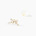 Boucles D'oreilles Barrettes Youssa Barrettes 5 Or Jaune Oxydes - Boucles d'oreilles pendantes Femme | Histoire d&rsquo;Or