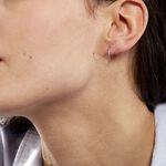 Cr&eacute;oles Dominae Or Blanc - Boucles d'oreilles cr&eacute;oles Femme | Histoire d&rsquo;Or