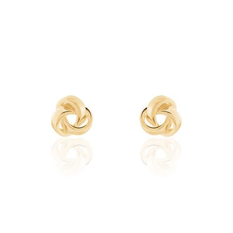 Boucles D'oreilles Puces Marcelina Plaqué Or Jaune - Boucles d'oreilles fantaisie Femme | Histoire d’Or